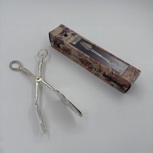 Davco Silver LTD Silver Serving 8 1/2 Sandwich Tongs Silver Plated